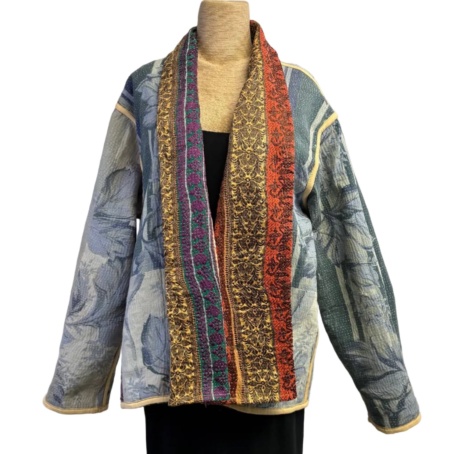 Gia Andre Kantha Jacket, Reversible, Multi-Color, M/L