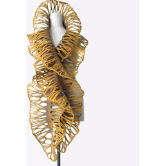 Dagmar Binder Collar, Coral, Gold/Black