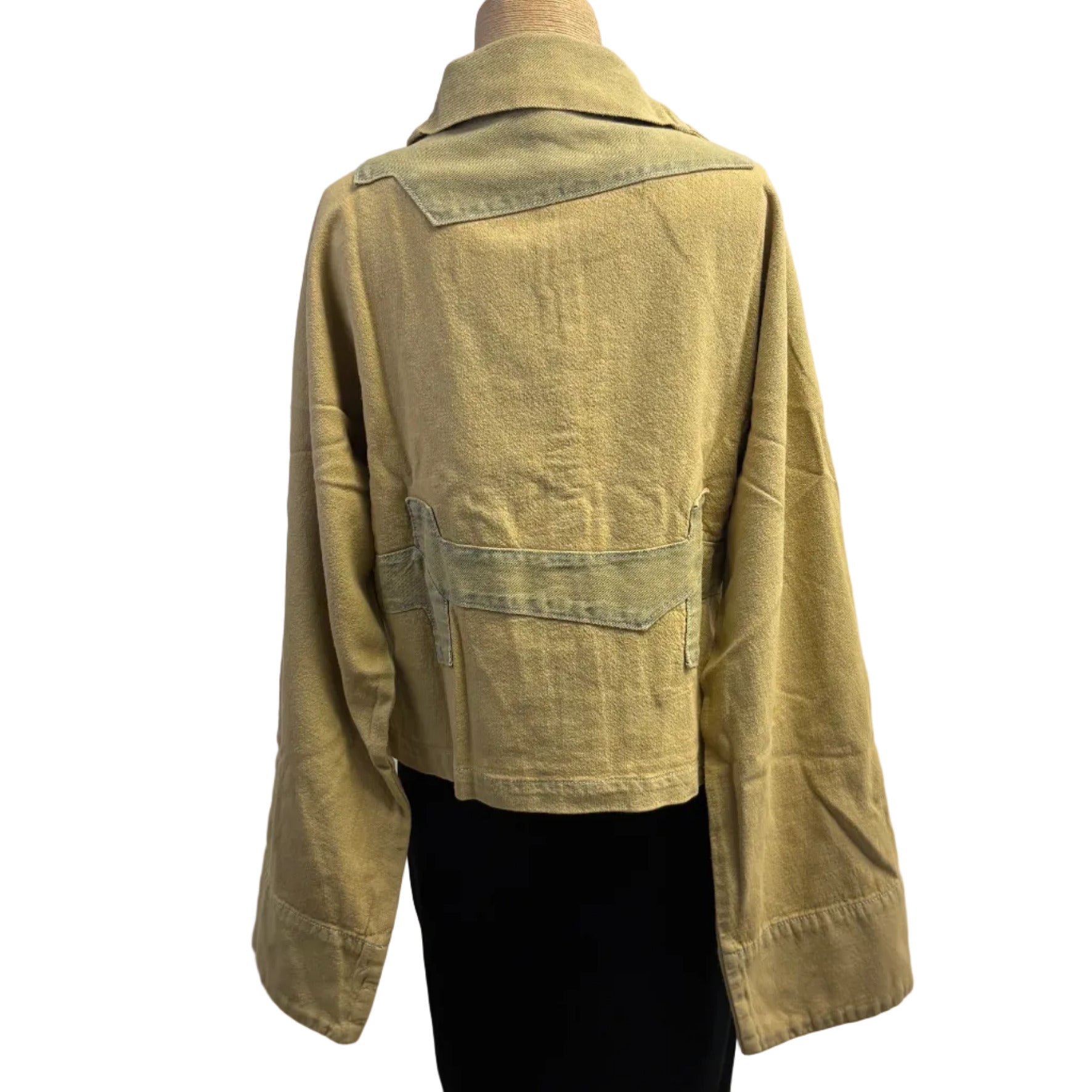 Cynthia Ashby Jacket, Pilot, Tapestry, Mustard Yellow/Pale Green S & M/L