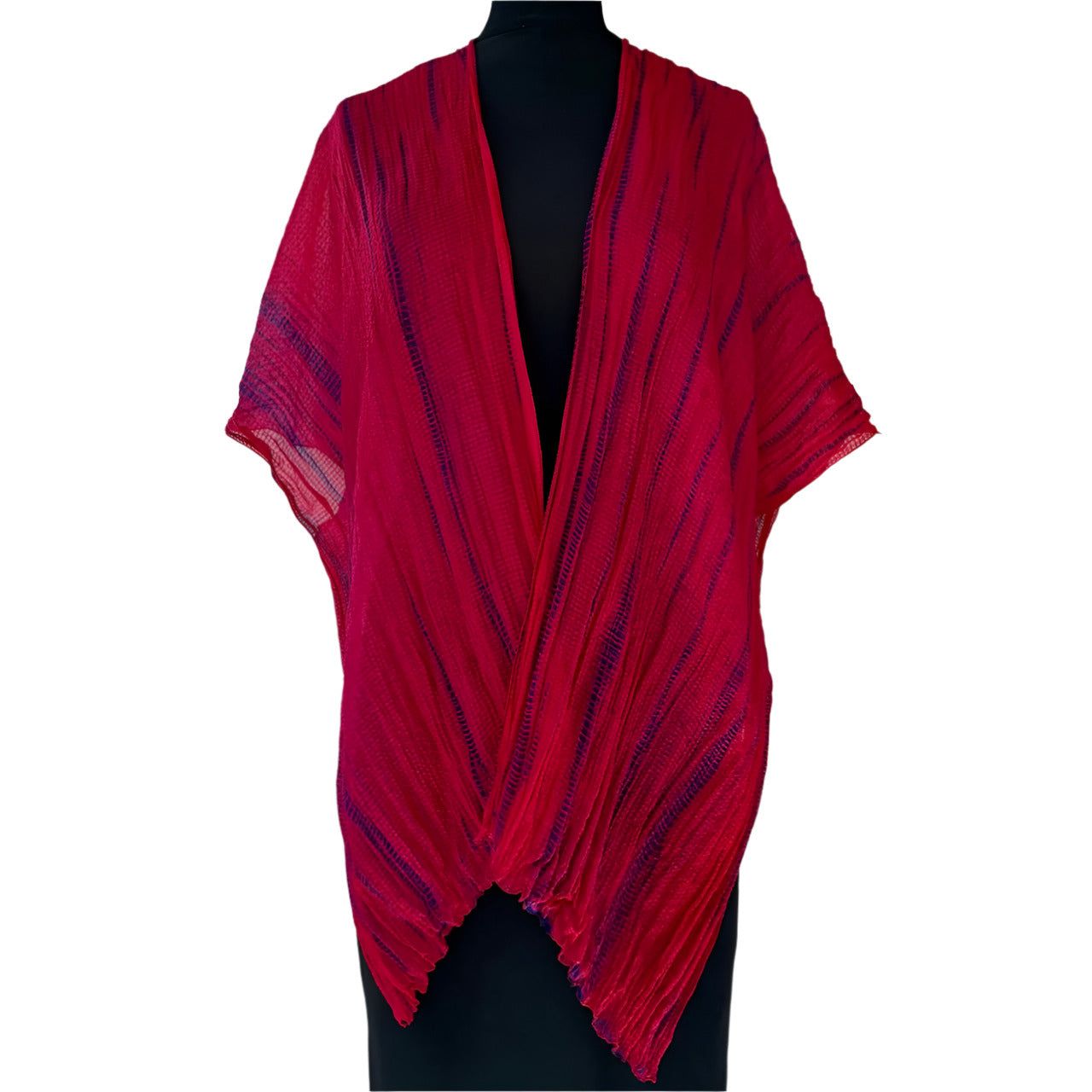 Doshi Wrap, Sheer Delight, Bright Red, OS