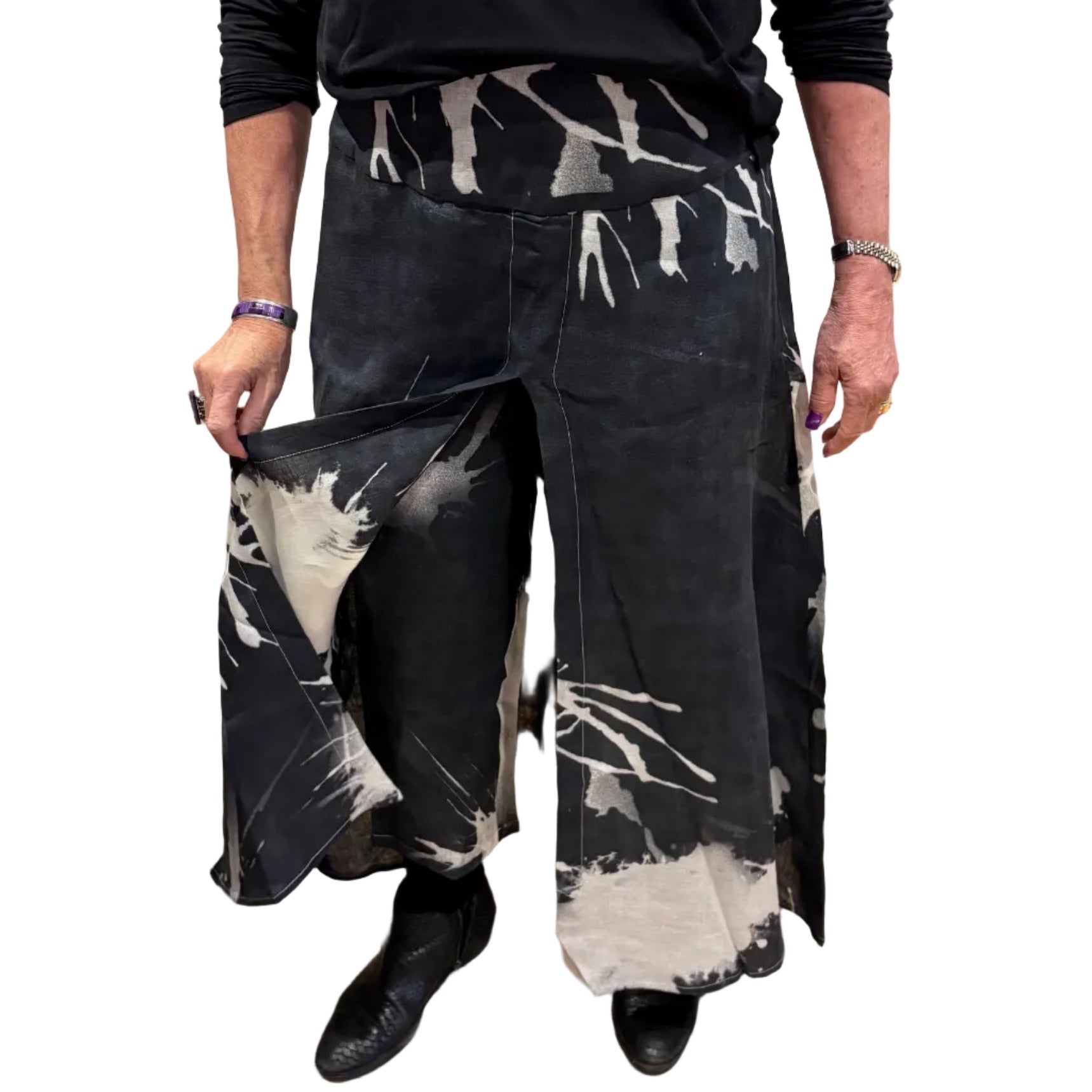 Ingrid Munt Pant/Skirt, Black/White S & M
