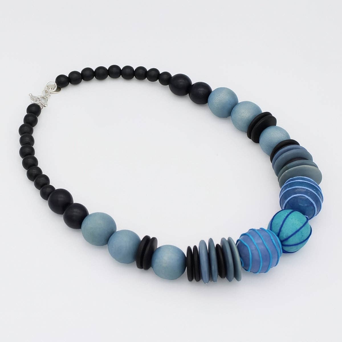 Sylca Designs Necklace, Elowen Bead, Blue