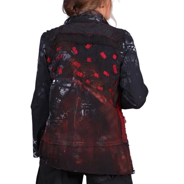 Tatiana Palnitska Jacket, Beauty Of The Draw, Red/White/Black, XS