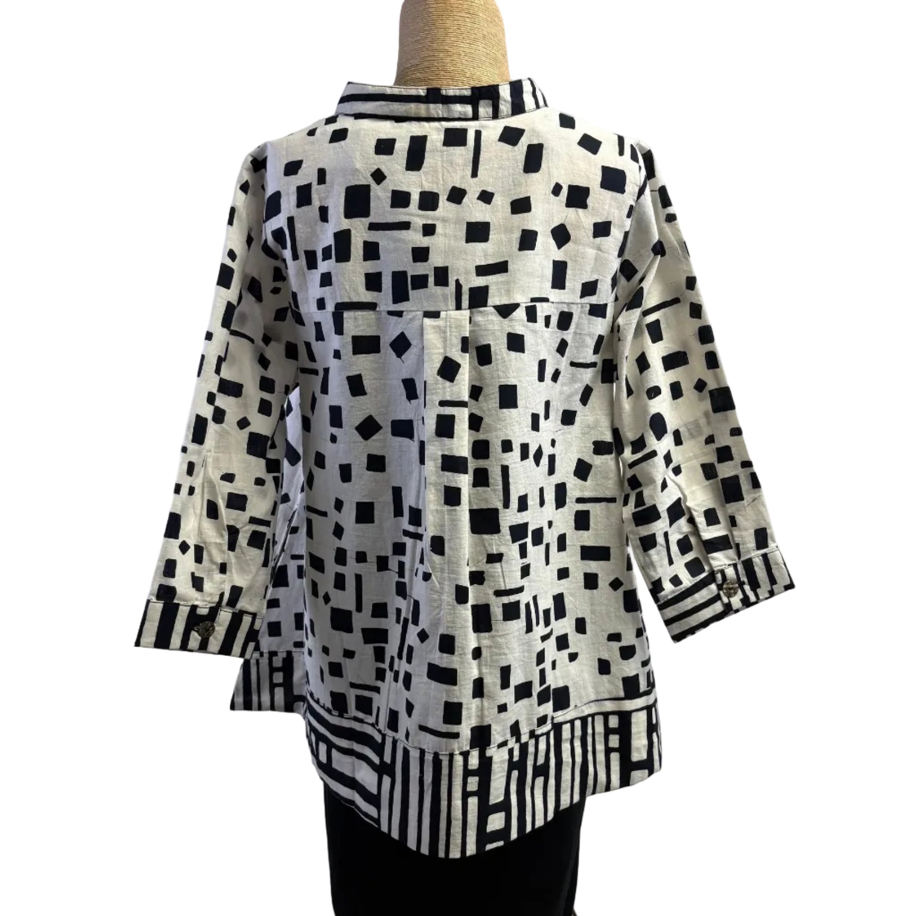 Adverb Shirt, After, Fences/Chips, Black/White XS & M