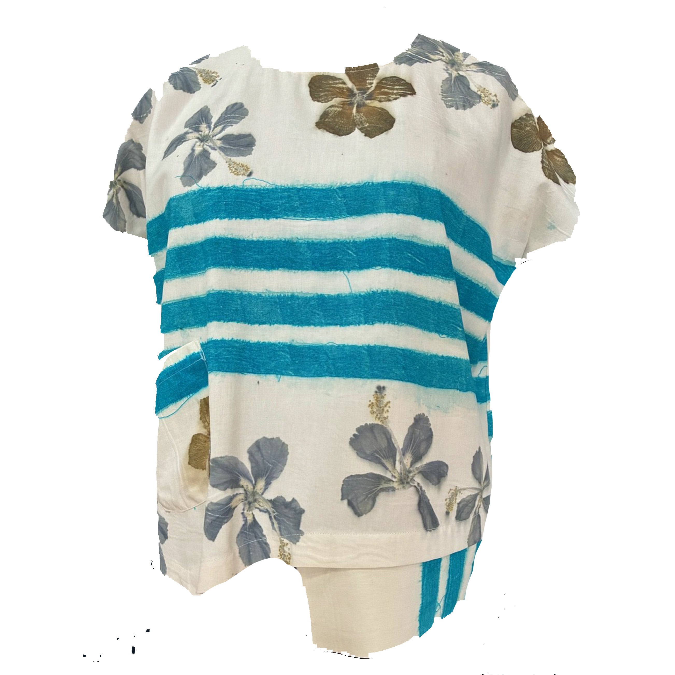 Doshi Tee, Botanical Blossom, Citrine/Ivory M