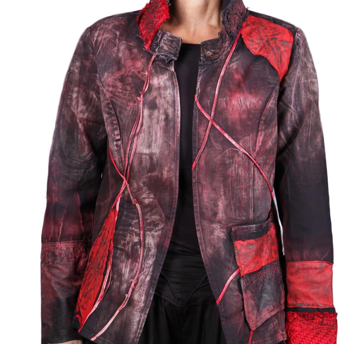 Tatiana Palnitska Jacket, A Story In Red And Black, Red/Black, XS