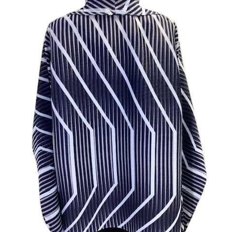 MC Oasis Textured Jacket, Whirlwind, Blue/White, M/L