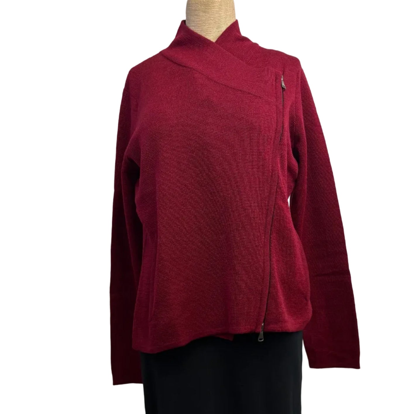 Beyond Threads Cardigan, Chopper, Scarlet XXS & S