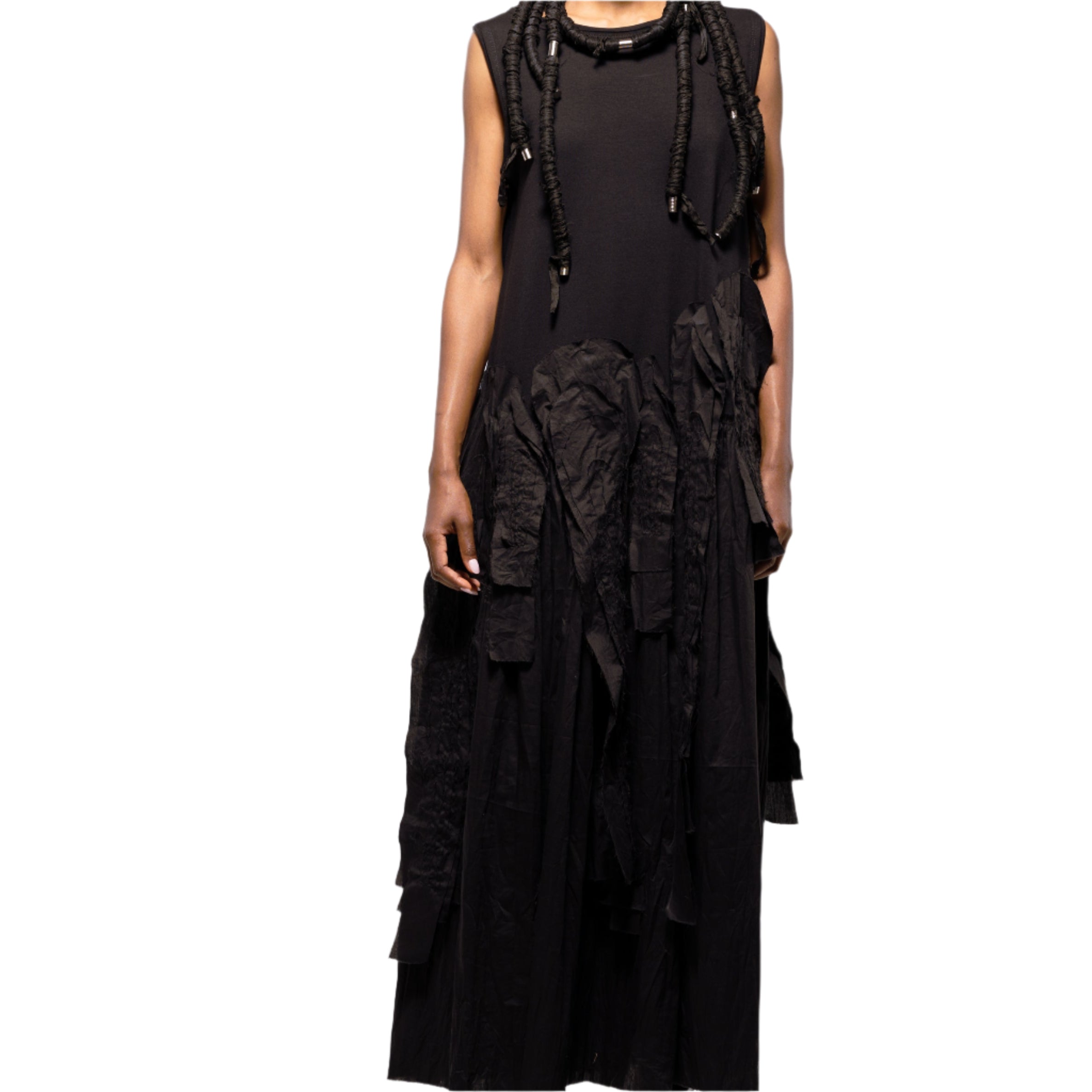 Loyko Dress, Tulip, Sleeveless, Black XS