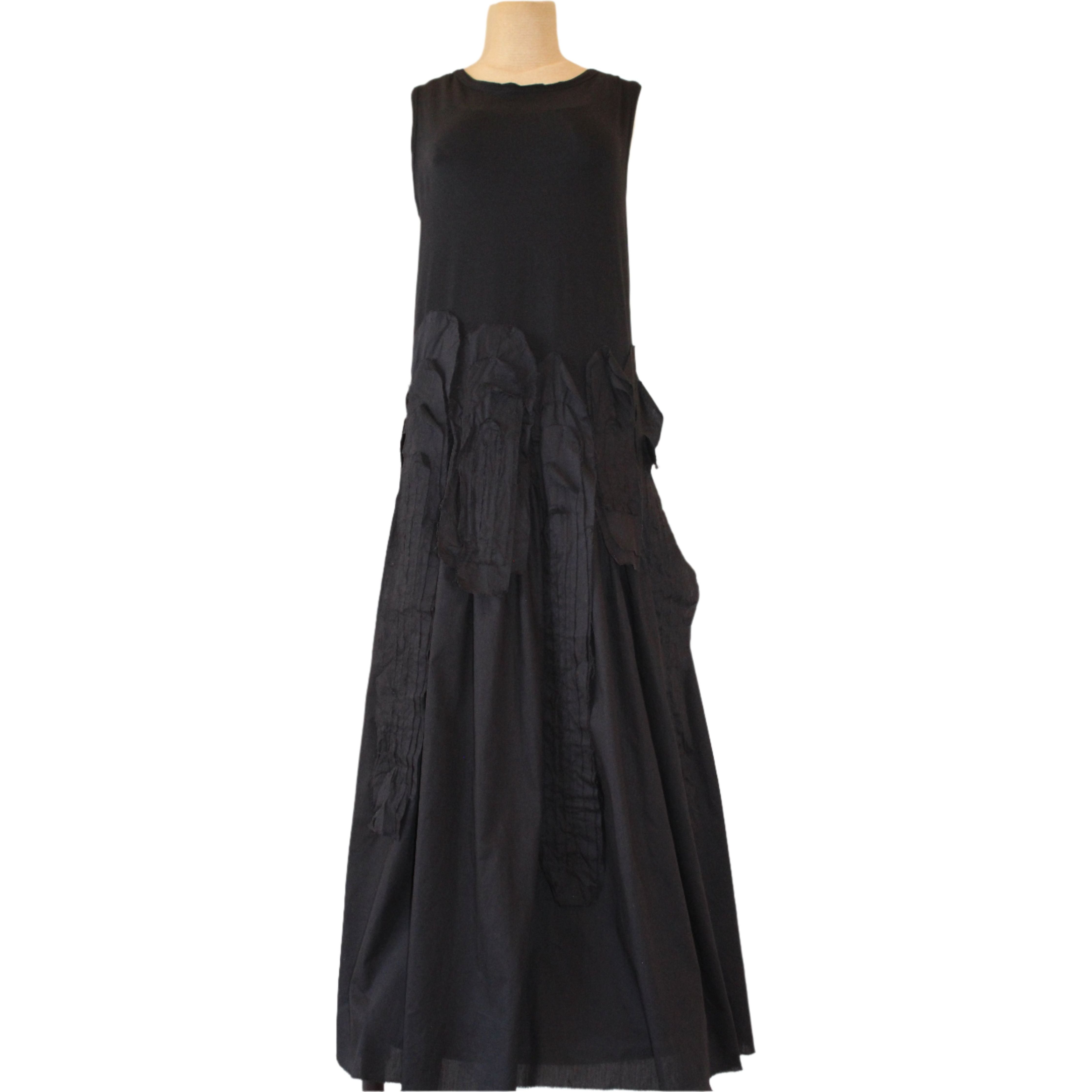 Loyko Dress, Tulip, Sleeveless, Black XS