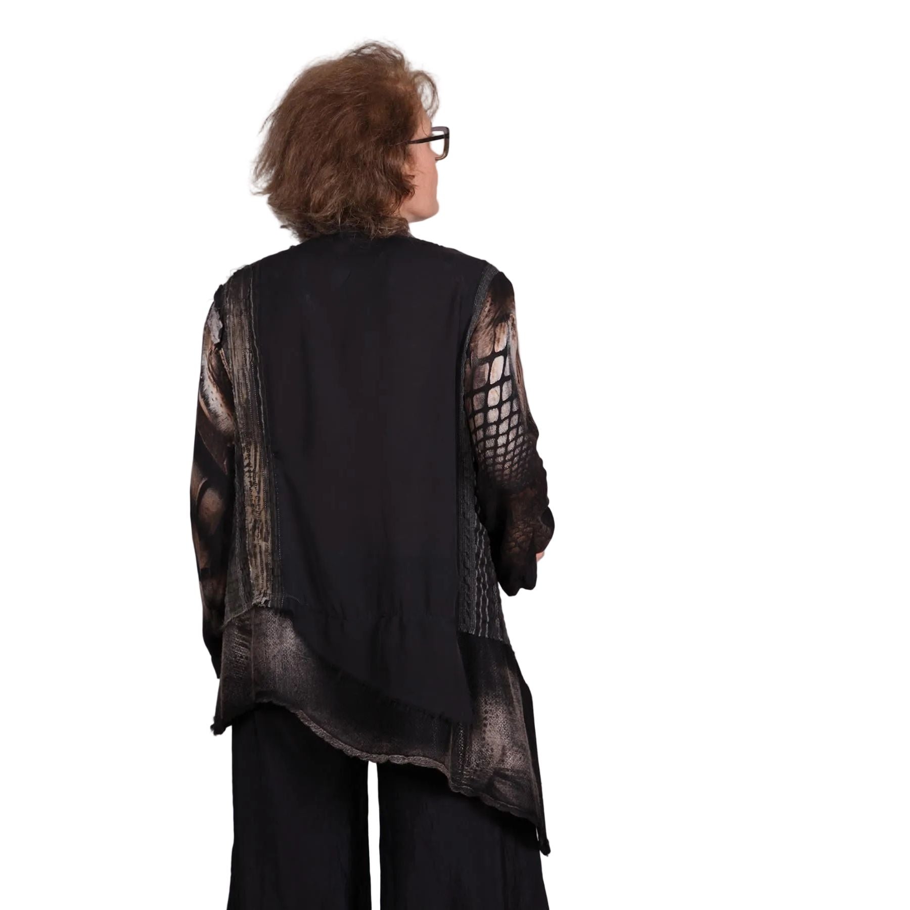 Tatiana Palnitska Art Blouse, Keep Going Never Stop S/M