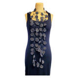 Annemieke Necklace, Batik, Black/White Polka Dot