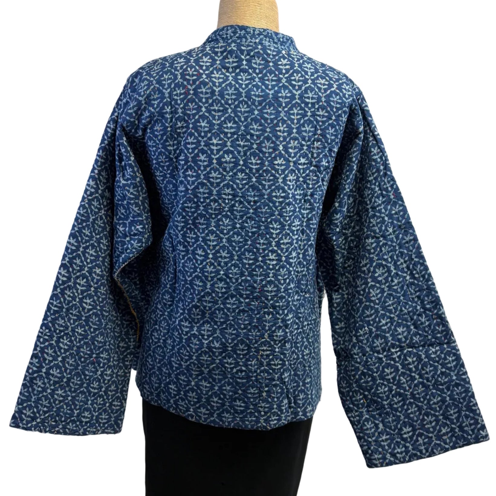 Yaza Jacket, Mogual, Quilted, Reversible, Indigo/Pale Indigo S/M & L/XL