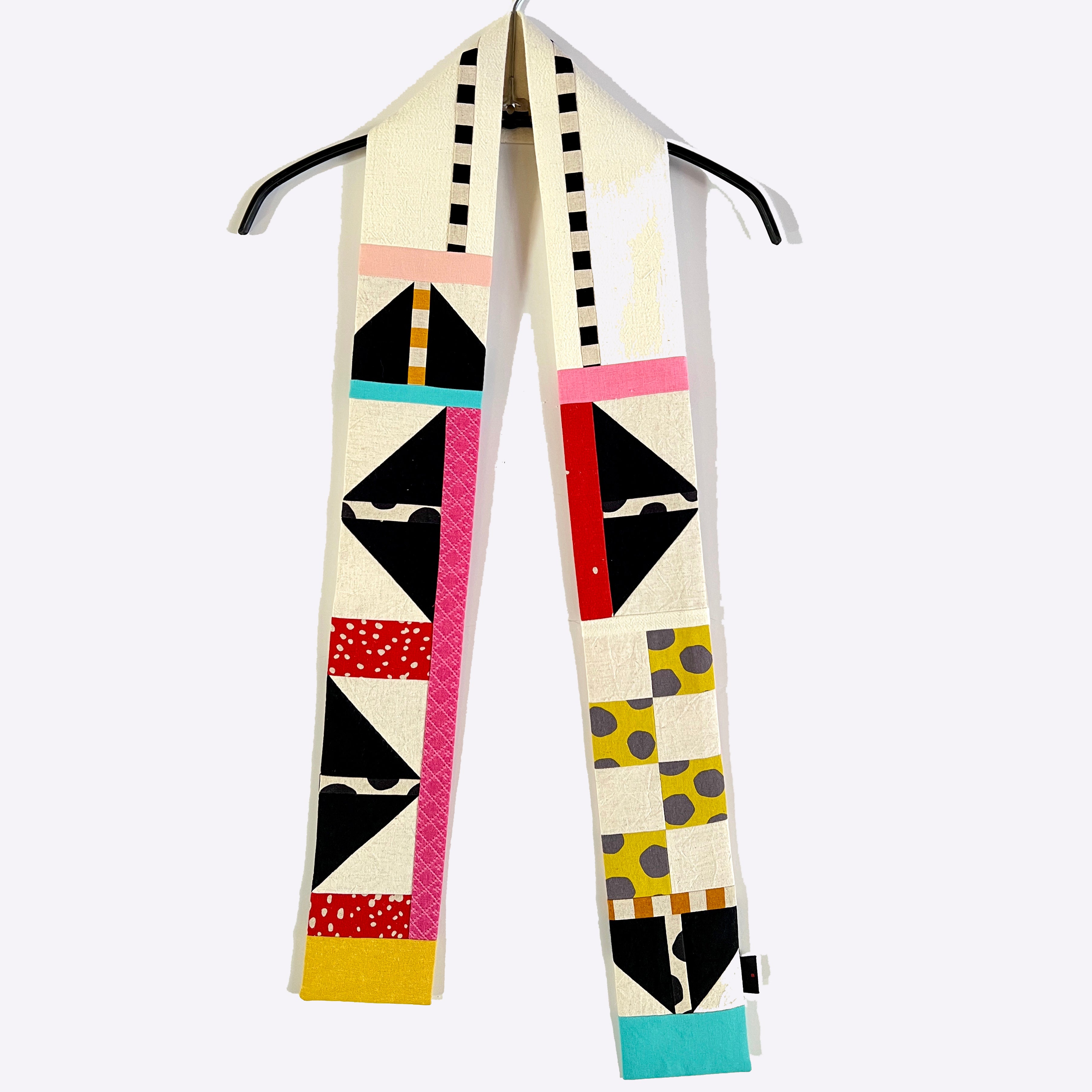 Juanita Girardin Scarf, Abstract, Double-Sided, Triangle Chatter