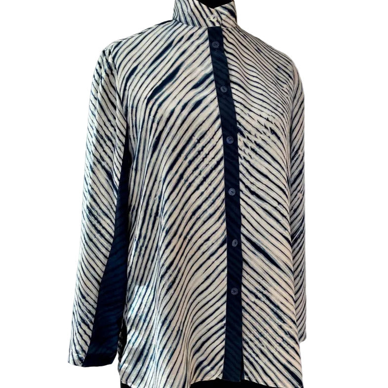 Doshi Shirt, SweetArt, Indigo/White, S