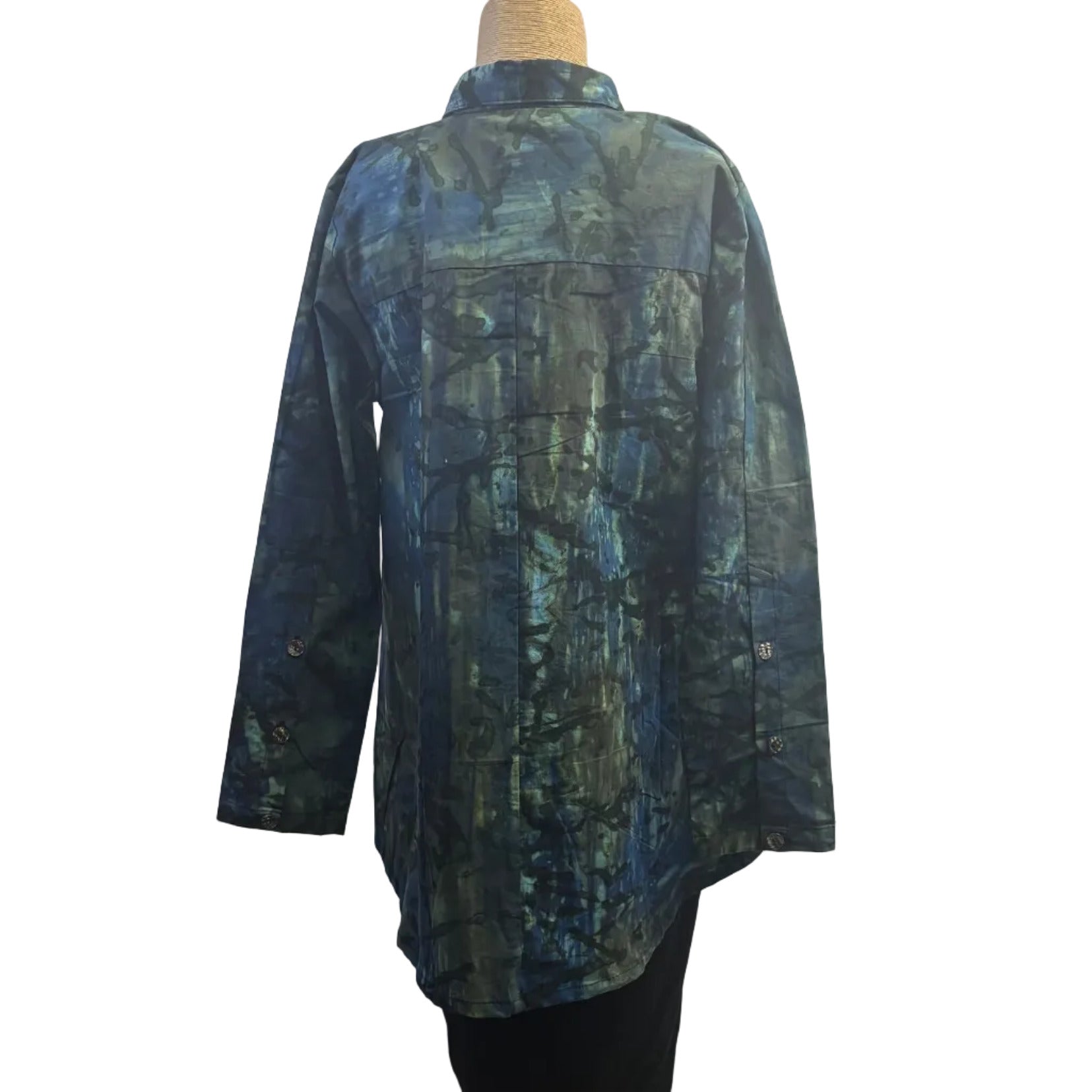 Adverb Shirt, Anywhere, Elements, Blue/Aqua/Brown/Olive XS, S & M