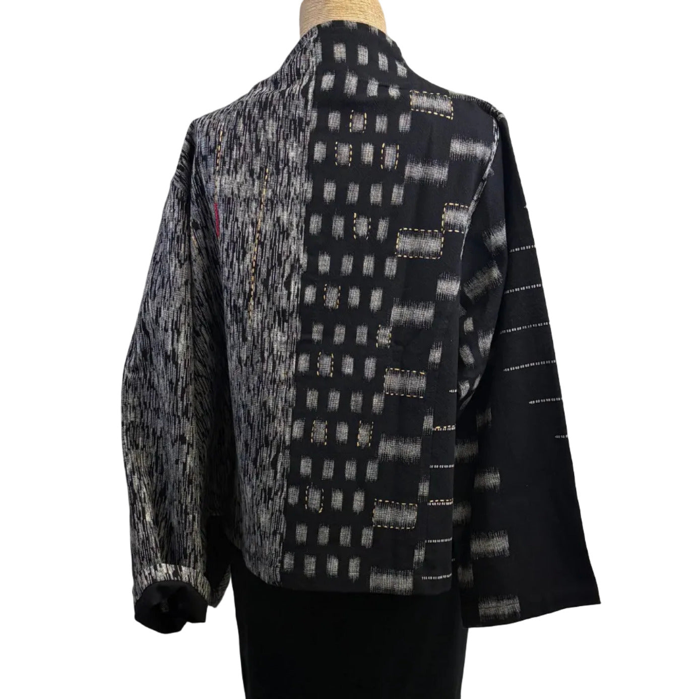 Yaza Jacket, Kasur, Ikat, Black/Silver M & L/XL