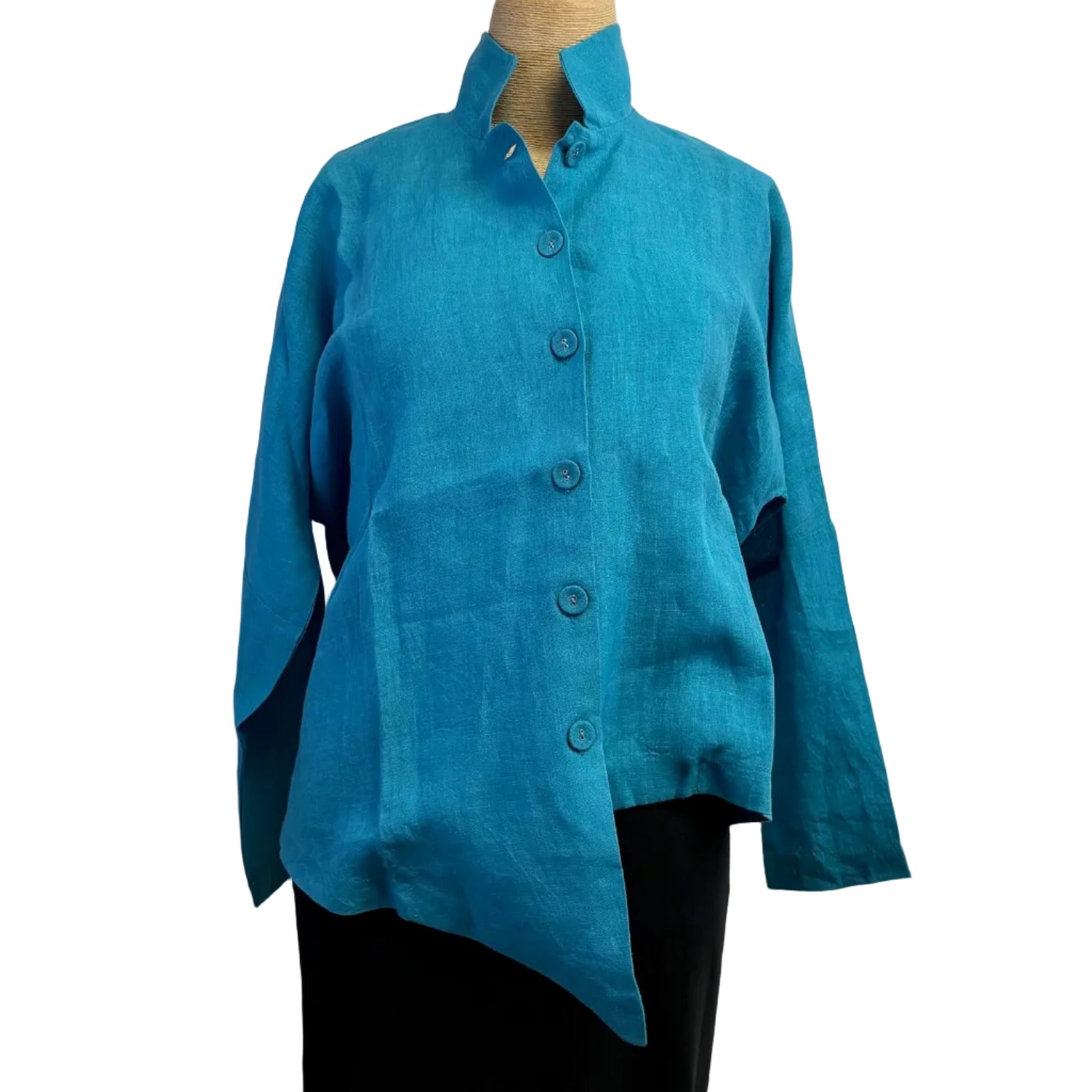 M Square Shirt, Point, Turquoise S, M & L