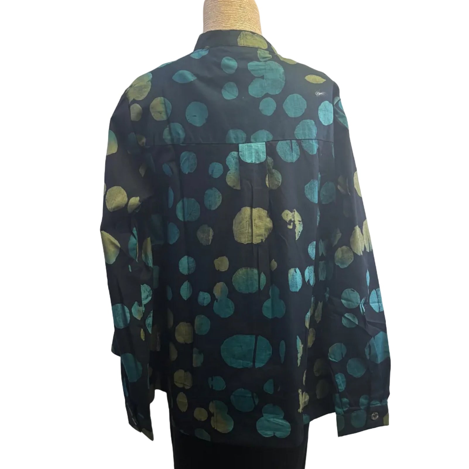 Adverb Shirt, After, Dots Fun, Turquoise/Olive/Black S, M & XL