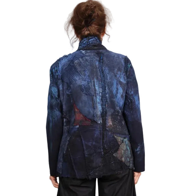 Tatiana Palnitska Jacket, In A Textured Indigo Mood, XS/S