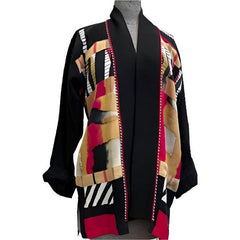 Catherine Bacon Jacket, Morgan, Black/Red/Camel, S/M