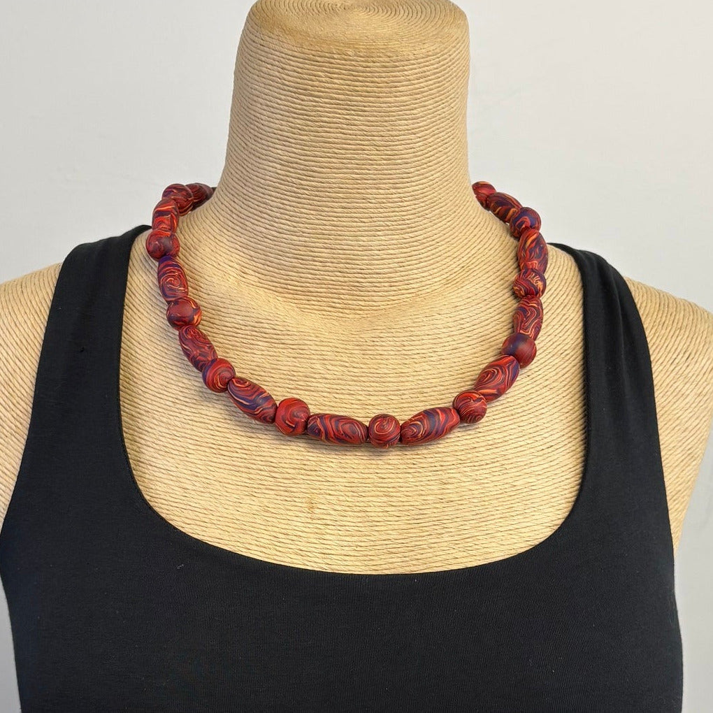 Dawn Siebel Necklace, Red