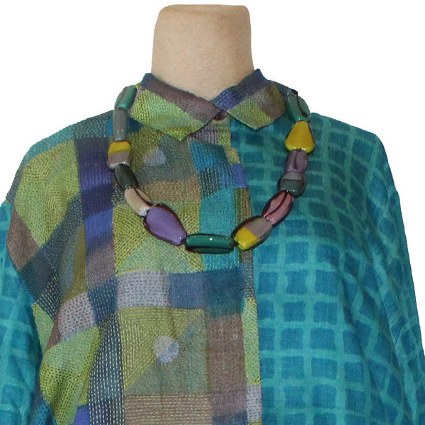 Marina & Suzanna Sent Necklace, Long, Rectangle, Multi-Color