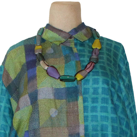 Marina & Suzanna Sent Necklace, Long, Rectangle, Multi-Color