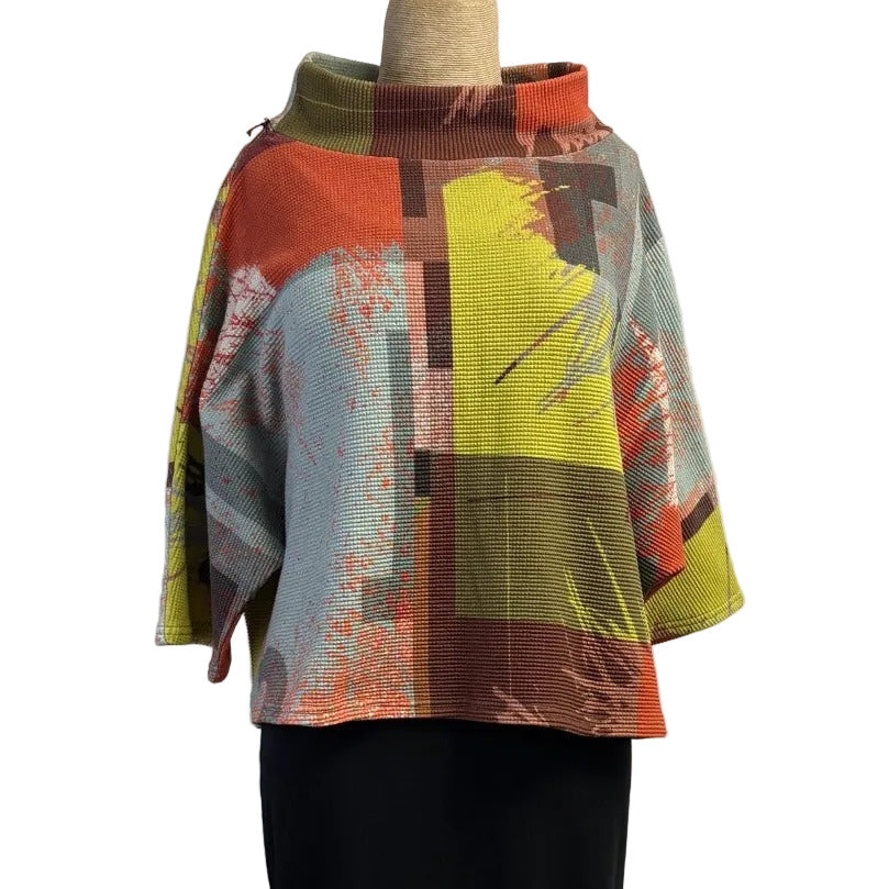Andrea Geer Top, Funnel Neck, #11, S/M