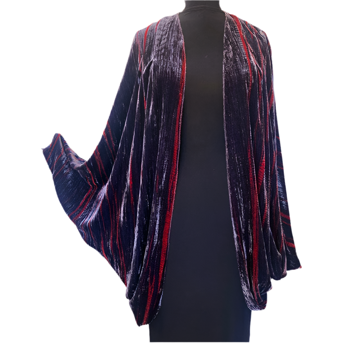 Doshi Jacket, Butterfly Flights of Fancy, Velvet Mulled Wine OS Fits S-XL