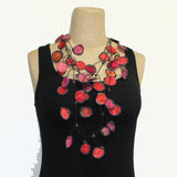 Annemieke Necklace, Ink, Red