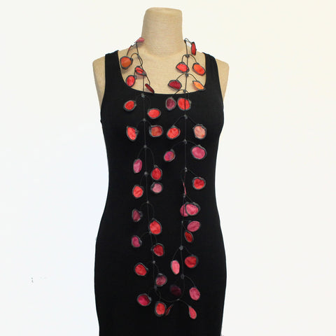 Annemieke Necklace, Ink, Red