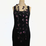Annemieke Broenink Necklace, Polka Dot Metallic, Magenta