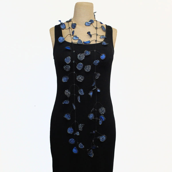 Annemieke Broenink Necklace, Batik, Cobalt