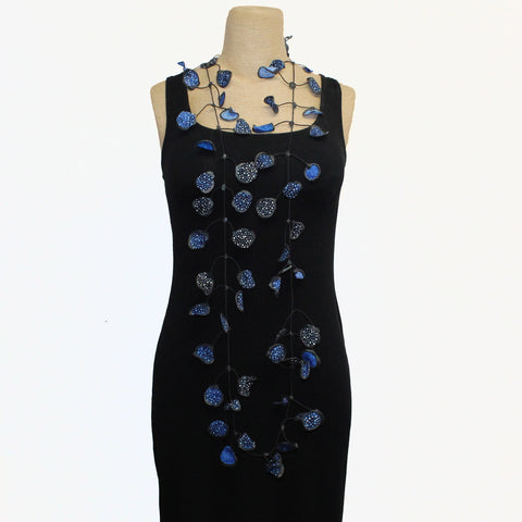 Annemieke Broenink Necklace, Batik, Cobalt