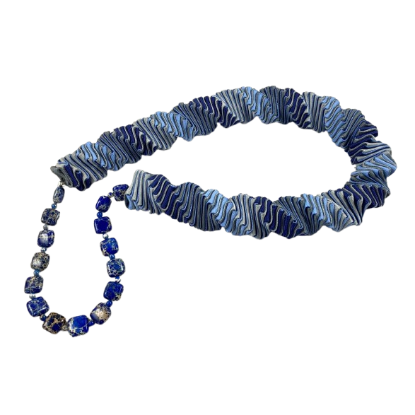 Ellen Sue Gordon Necklace, Bluebird Smoke