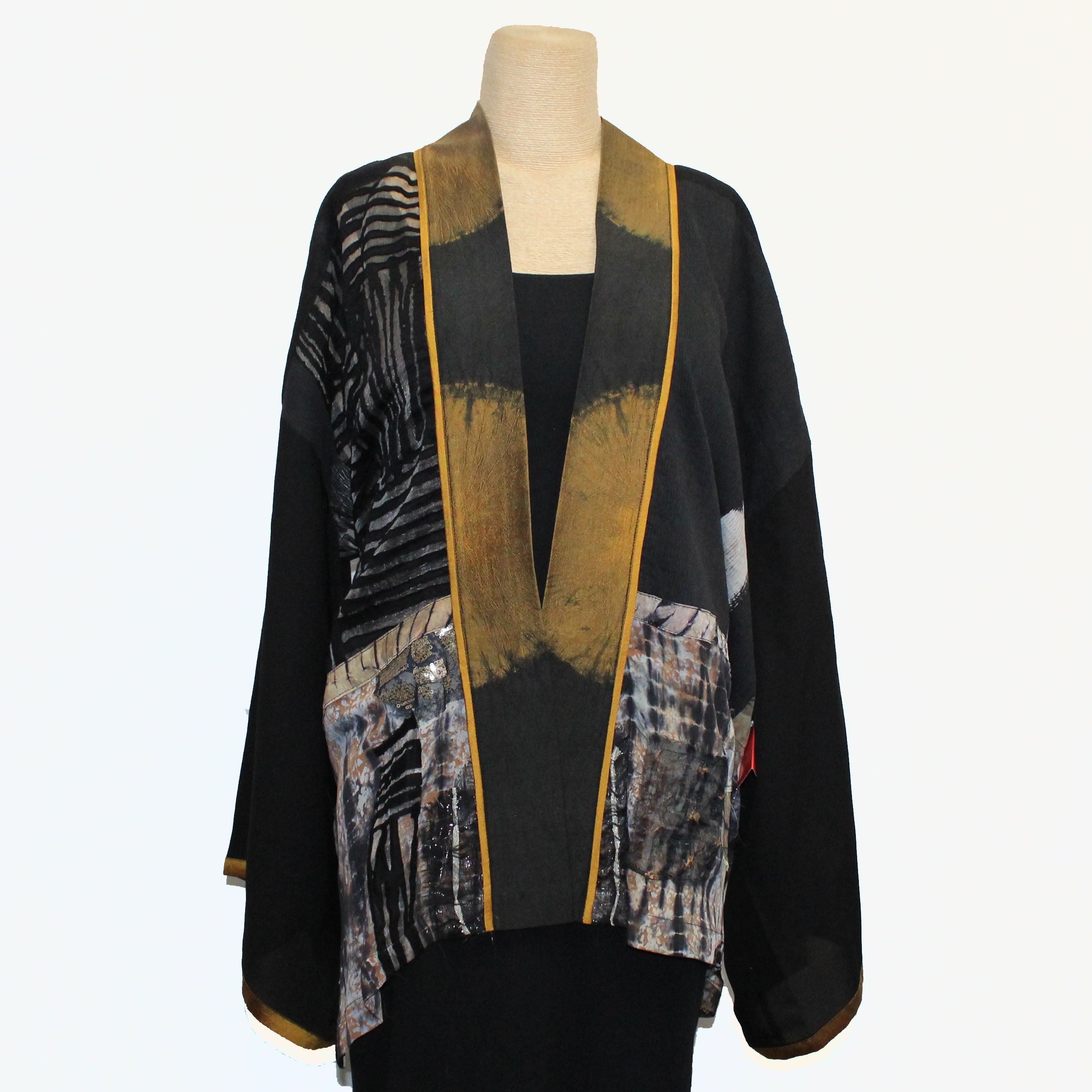 Catherine Bacon Kimono, Mosaic, Bronze With Piping, OS