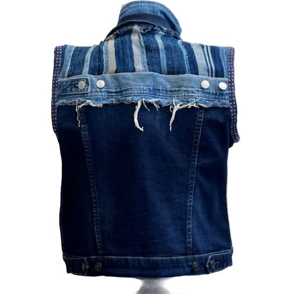 Catherine Bacon Vest, Wump, Vintage Boro, Indigo, Denim, S
