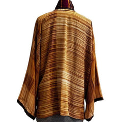 Catherine Bacon Kimono, Shibori, Copper/Rust, OS