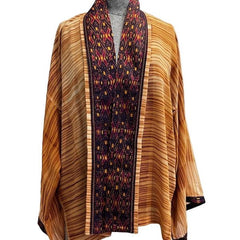 Catherine Bacon Kimono, Shibori, Copper/Rust, OS