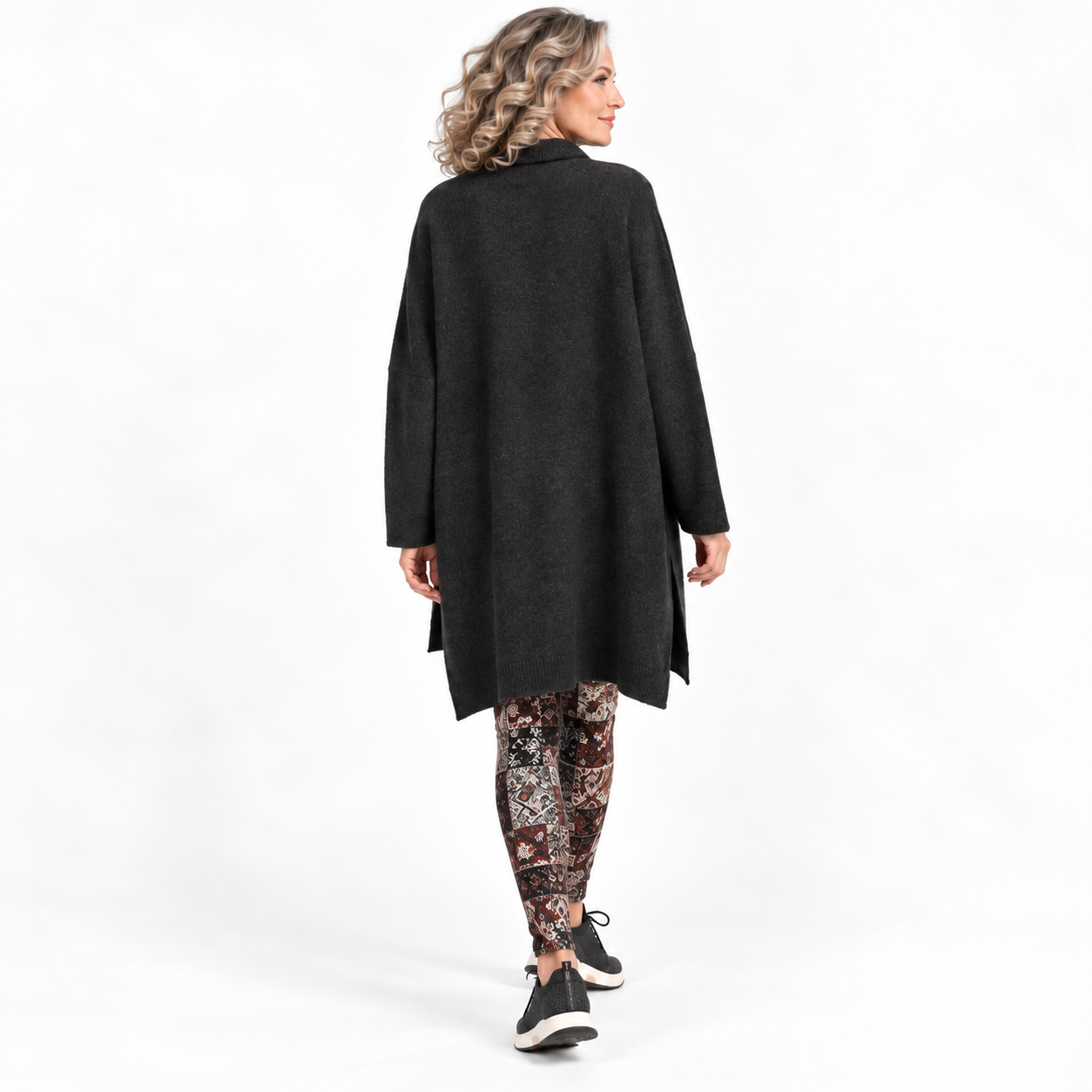 Pier Antonio Gaspari Tunic, Long, Black, S/M
