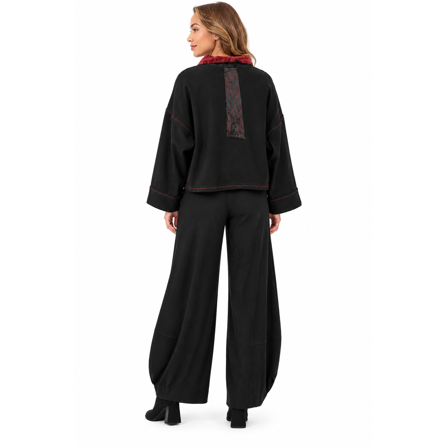 Mara Gibbucci Jacket, Short, Black/Red L/XL