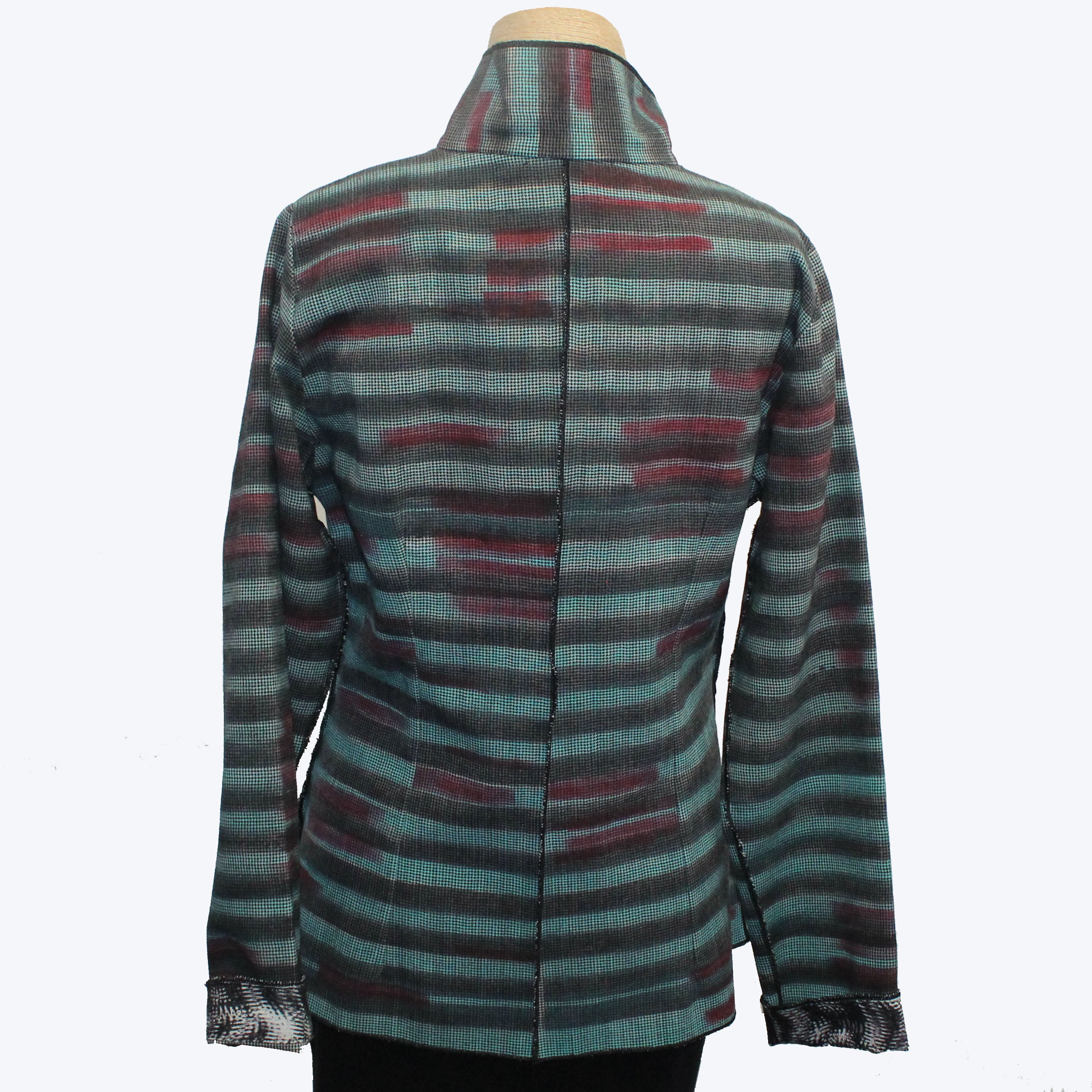Deborah Cross Shirt, Dart, Green/Brown/Red, XS