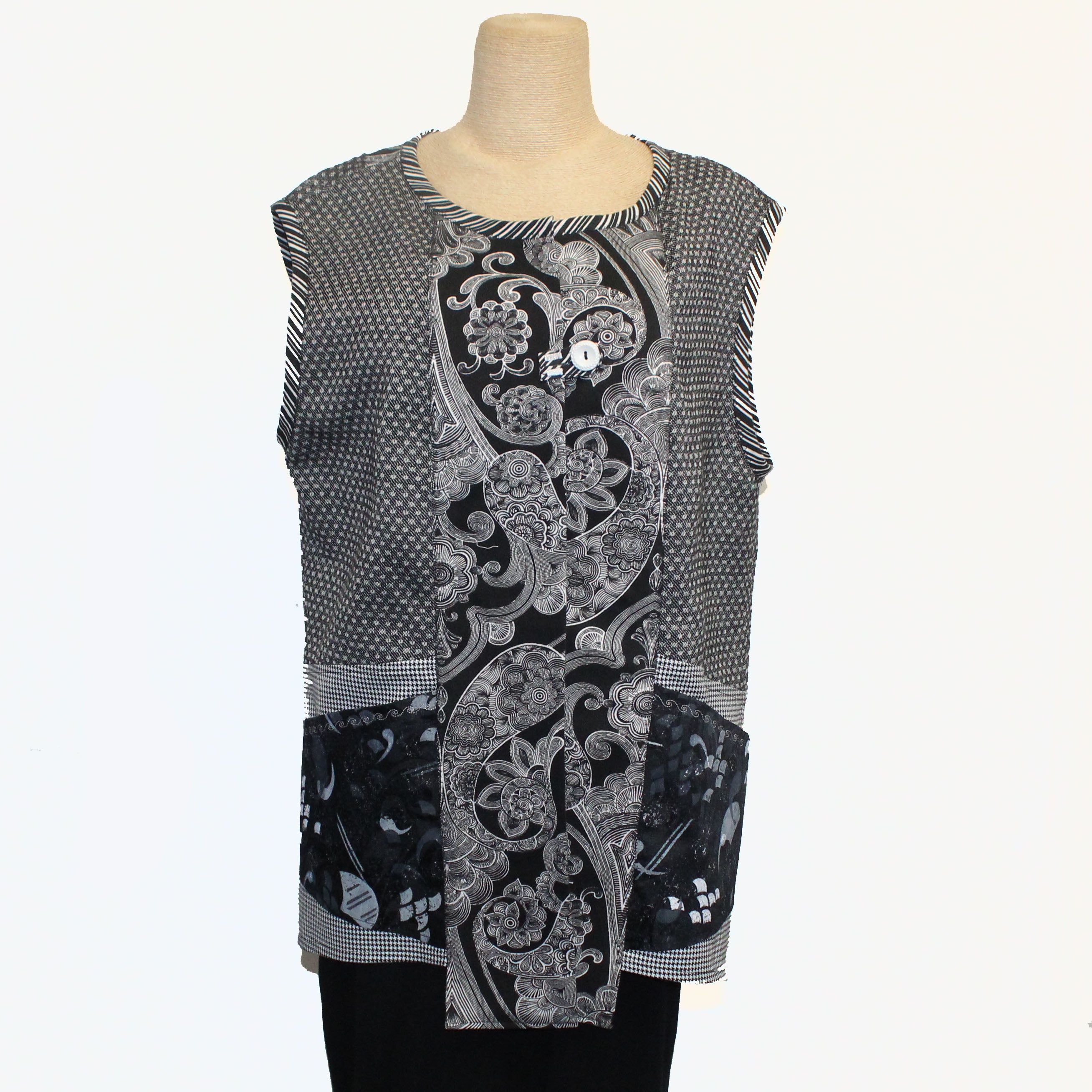 Dale Jenssen Vest, Black/White, M