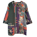 Diane Prekup Tunic, Haiku, Floral Sage, XS