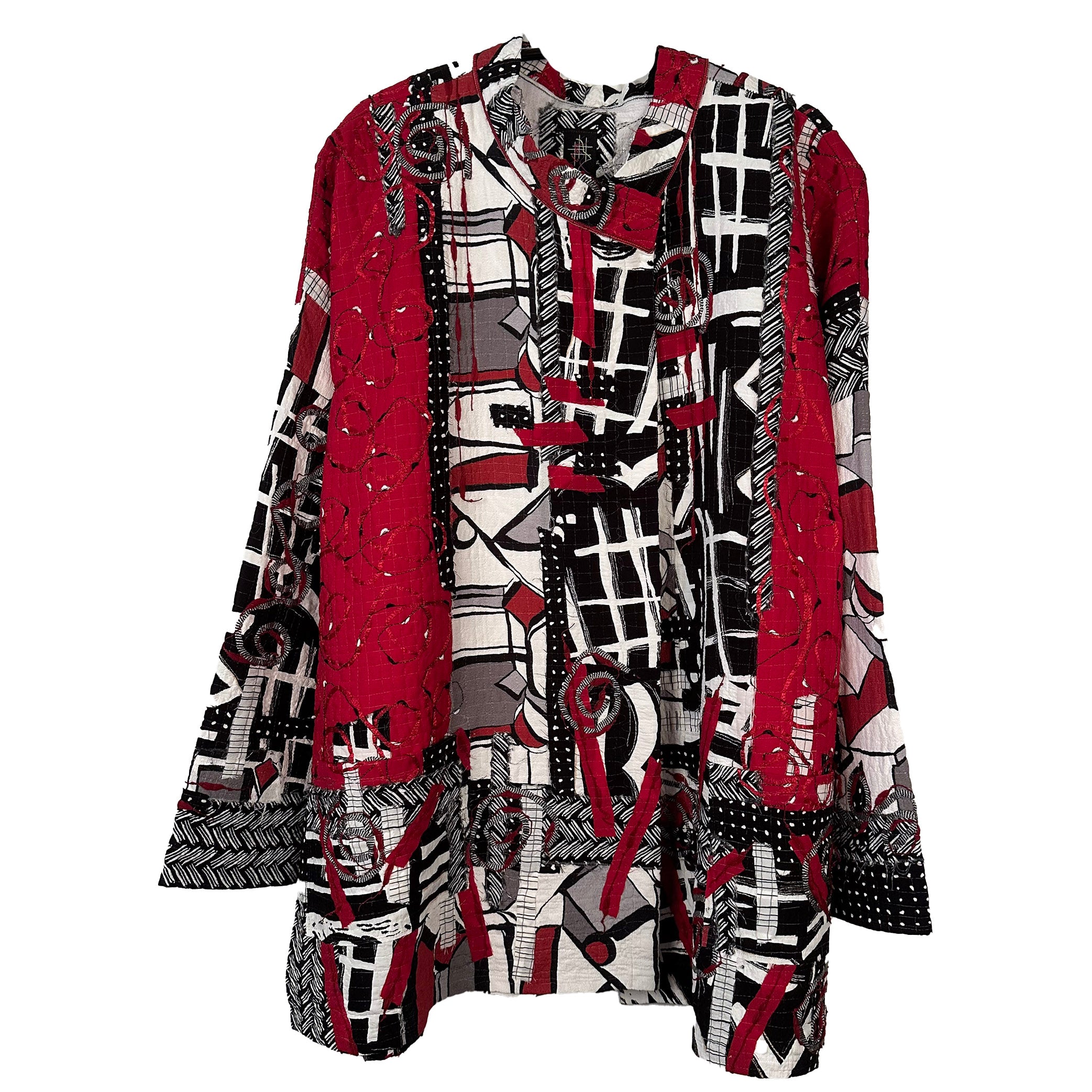 Diane Prekup Jacket, Saturday, Red/Black/White, L
