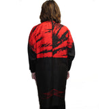 Gloria Lewis Jacket, Long, Red/Black, OS