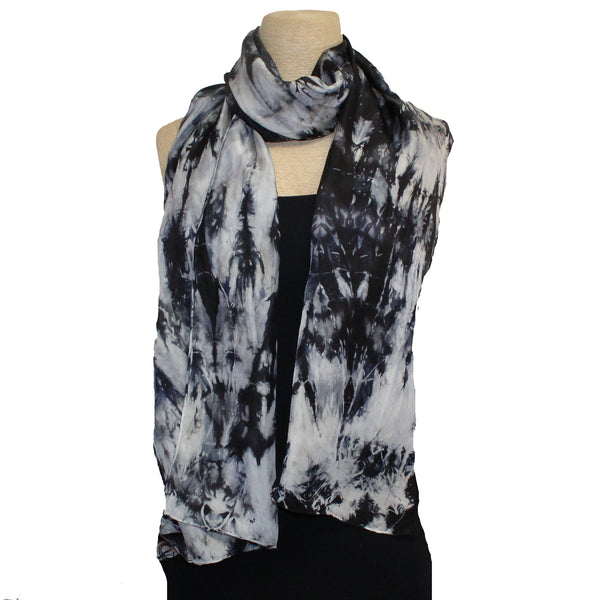 Gloria Lewis Scarf, Black & White