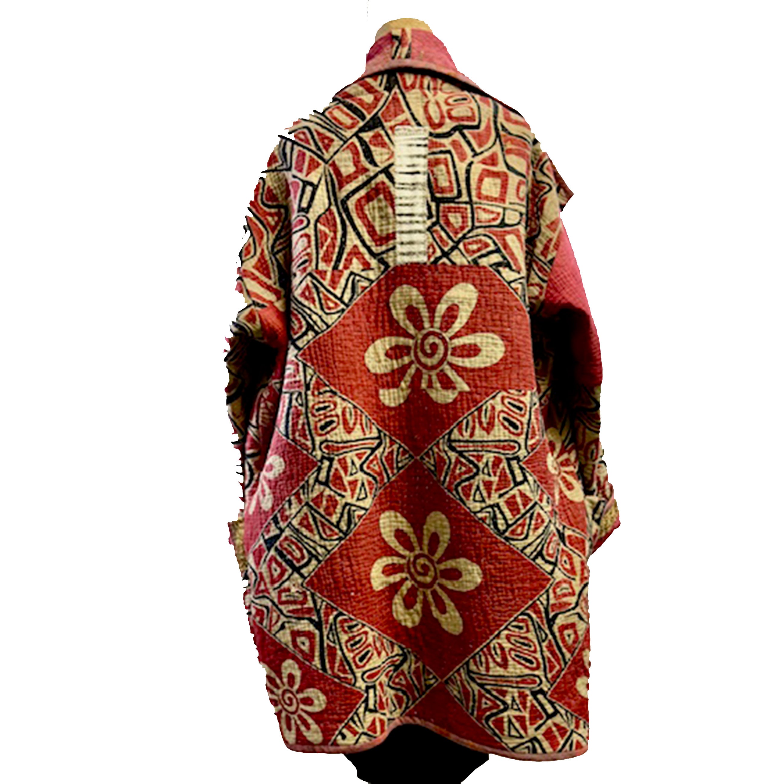 Holly Badgley Coat, K-Nette, Kantha, Rose/Tan/Black, XL