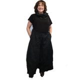 Igor Pant, Wide Leg, Crinkled Black L & XL